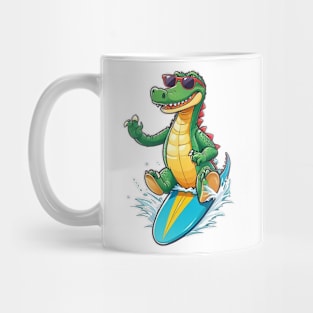 Surfing Croc Mug